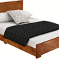 Cherry Wood Twin Platform Bed By Homeroots - 397095 | Beds | Modishstore - 2