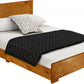Oak Wood Twin Platform Bed By Homeroots - 397099 | Beds | Modishstore - 2