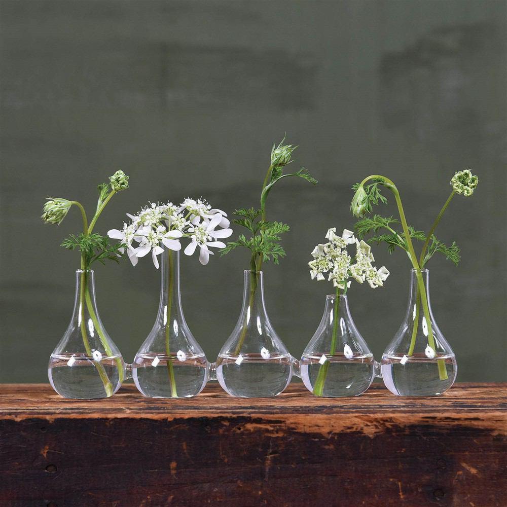 HomArt Quintet Glass Vase - Set of 4-3