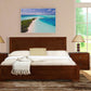 Walnut Wood Full Platform Bed By Homeroots - 397104 | Beds | Modishstore - 3