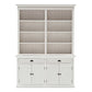 Classic White Hutch Bookcase Unit By Homeroots | Bookcases | Modishstore