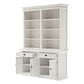 Classic White Hutch Bookcase Unit By Homeroots | Bookcases | Modishstore - 4