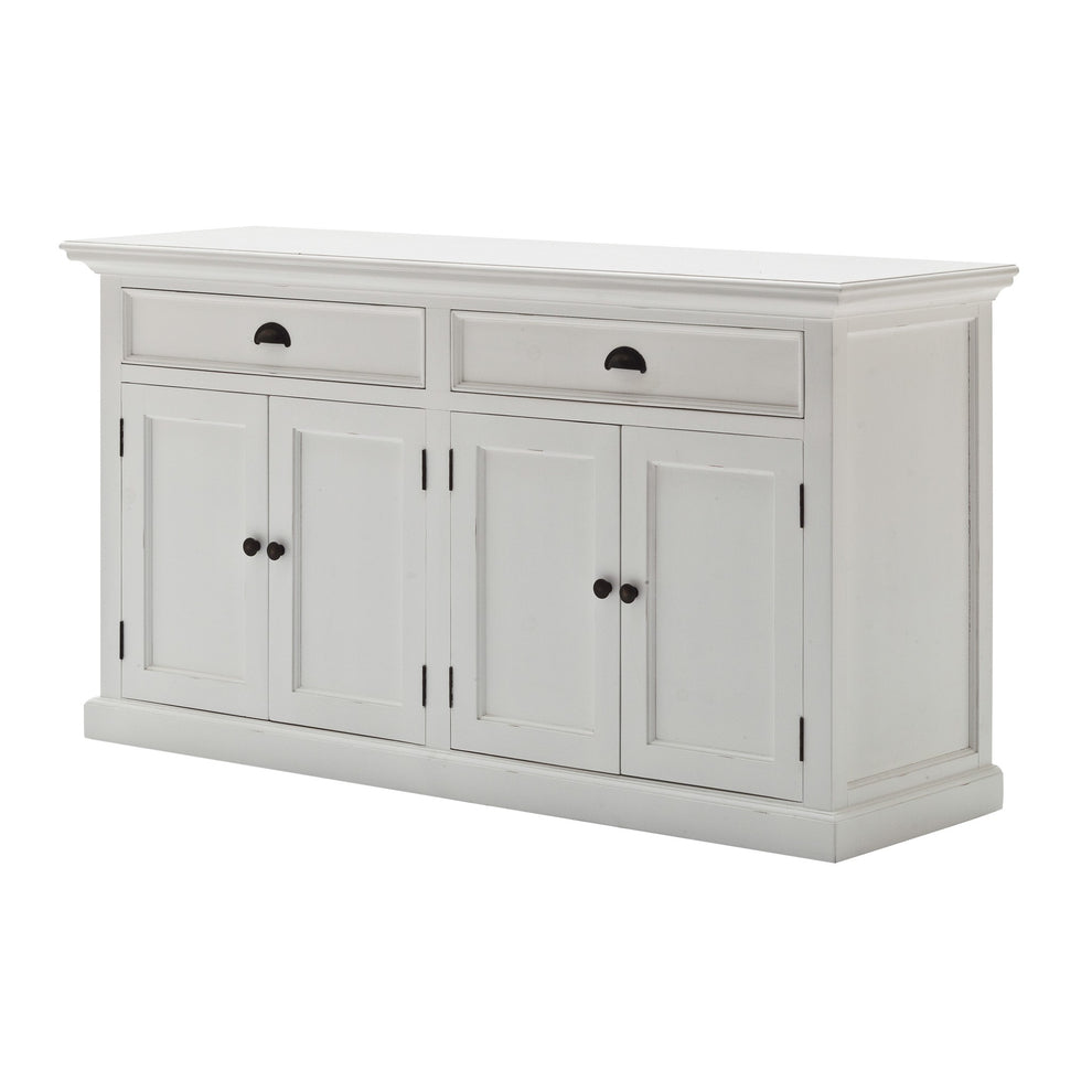 Classic White Hutch Bookcase Unit By Homeroots | Bookcases | Modishstore - 9