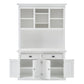 Classic White Buffet Hutch Unit with 2 Adjustable Shelves By Homeroots | Bookcases | Modishstore - 2