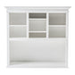 Classic White Buffet Hutch Unit with 2 Adjustable Shelves By Homeroots | Bookcases | Modishstore - 7