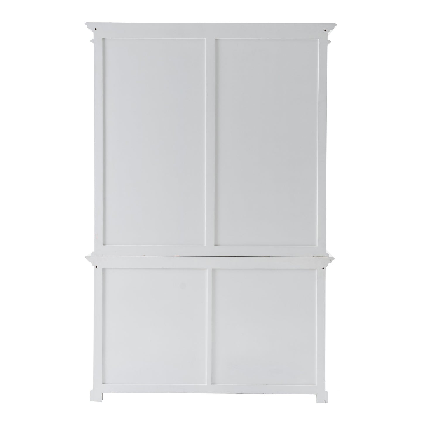 Classic White Buffet Hutch Unit with 2 Adjustable Shelves By Homeroots | Bookcases | Modishstore - 15