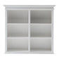 Classic White Buffet Hutch Unit with 2 Adjustable Shelves By Homeroots | Bookcases | Modishstore - 16