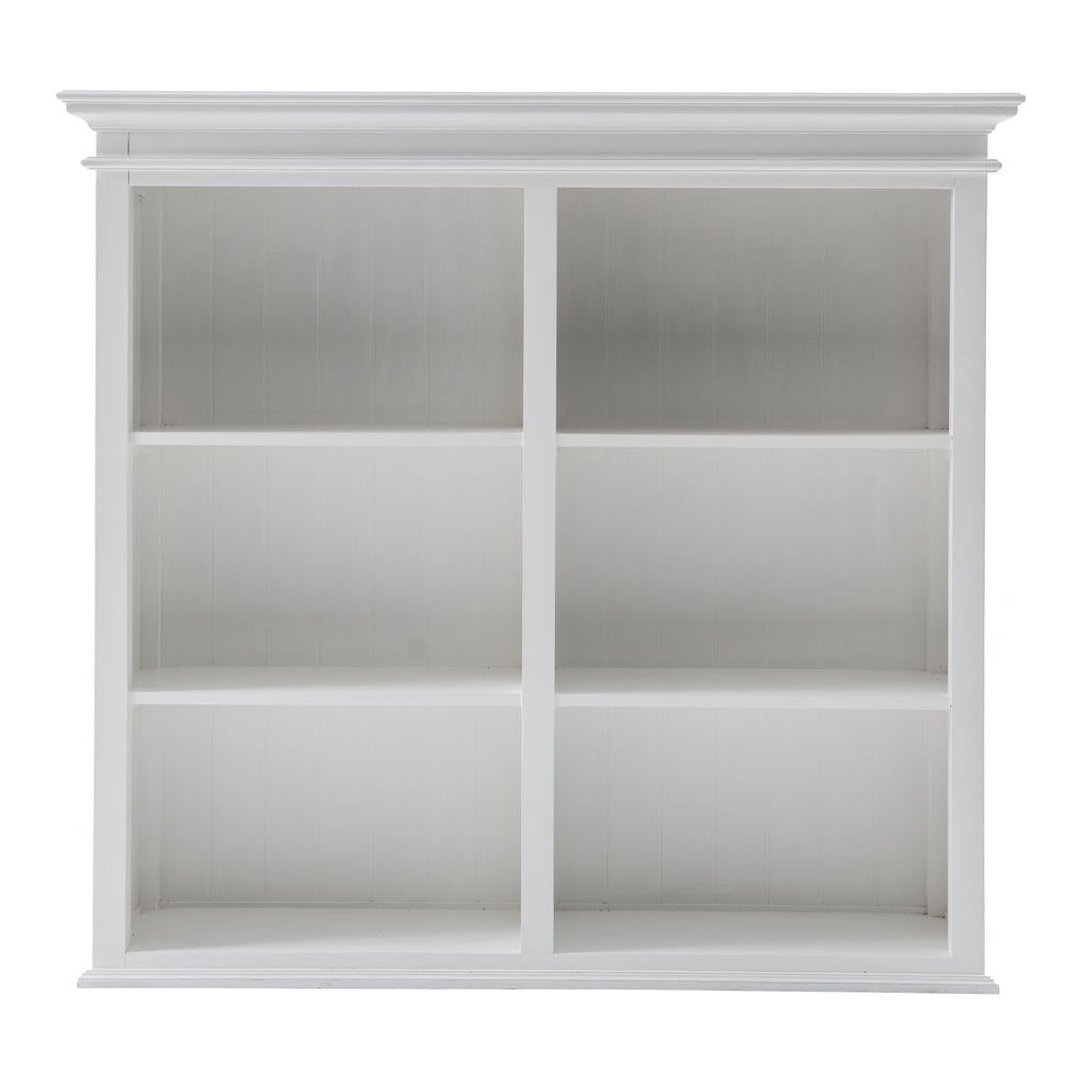 Classic White Buffet Hutch Unit with 2 Adjustable Shelves By Homeroots | Bookcases | Modishstore - 16