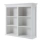 Classic White Buffet Hutch Unit with 2 Adjustable Shelves By Homeroots | Bookcases | Modishstore - 17