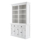 Classic White Buffet Hutch Unit with 2 Adjustable Shelves By Homeroots | Bookcases | Modishstore - 21
