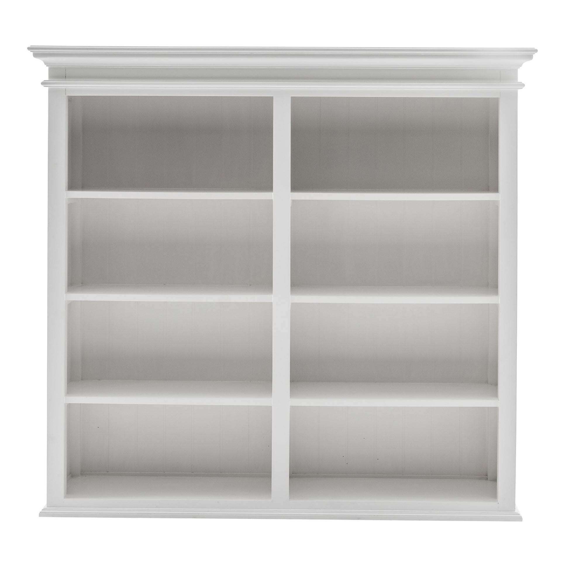 Classic White Buffet Hutch Unit with 2 Adjustable Shelves By Homeroots | Bookcases | Modishstore - 25