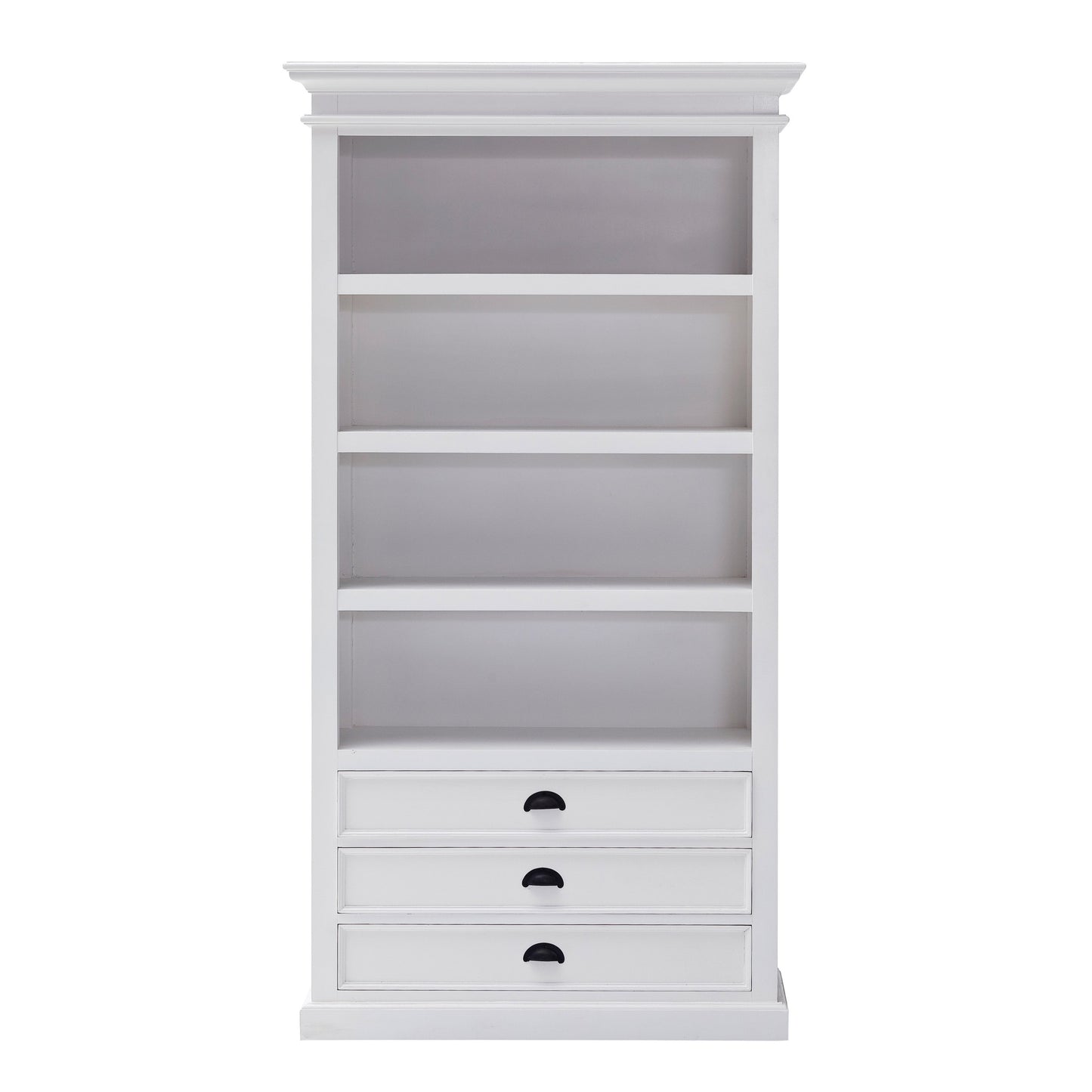 Classic White Bookcase By Homeroots | Bookcases | Modishstore