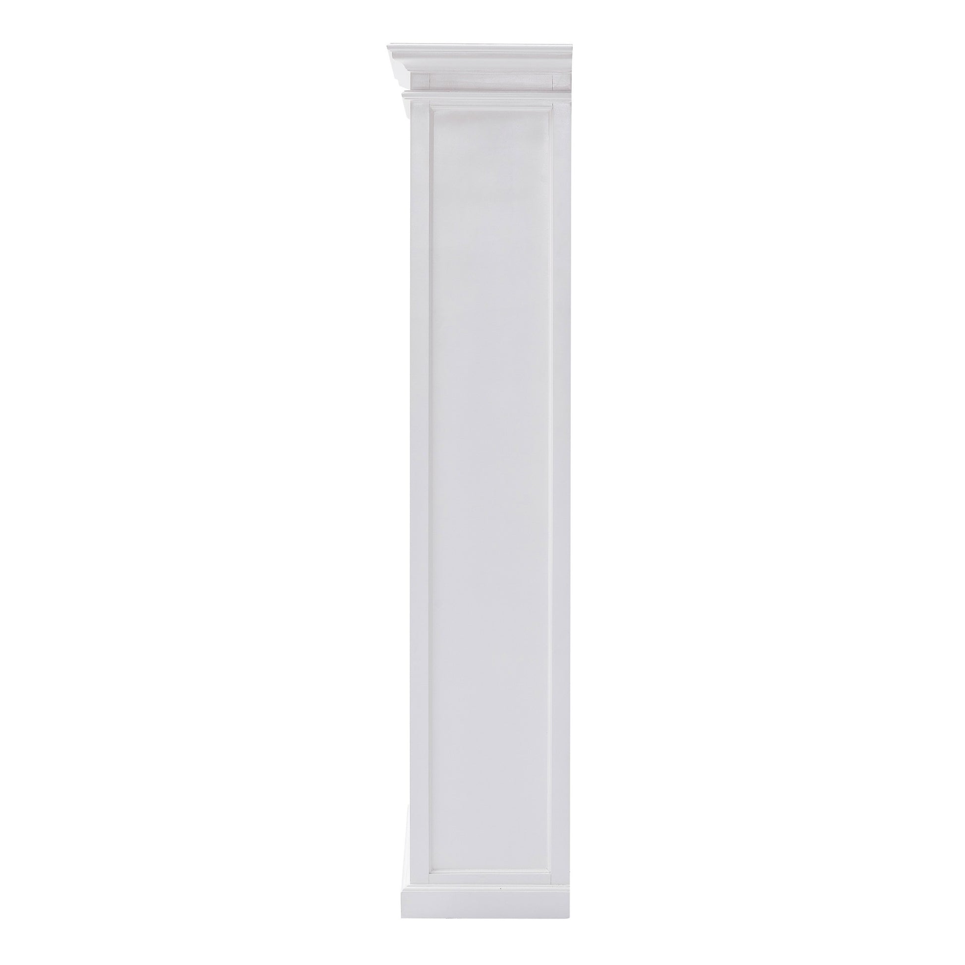 Classic White Bookcase By Homeroots | Bookcases | Modishstore - 5