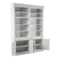 Classic White Double Bay Hutch Unit By Homeroots | Bookcases | Modishstore - 3