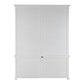 Classic White Double Bay Hutch Unit By Homeroots | Bookcases | Modishstore - 5
