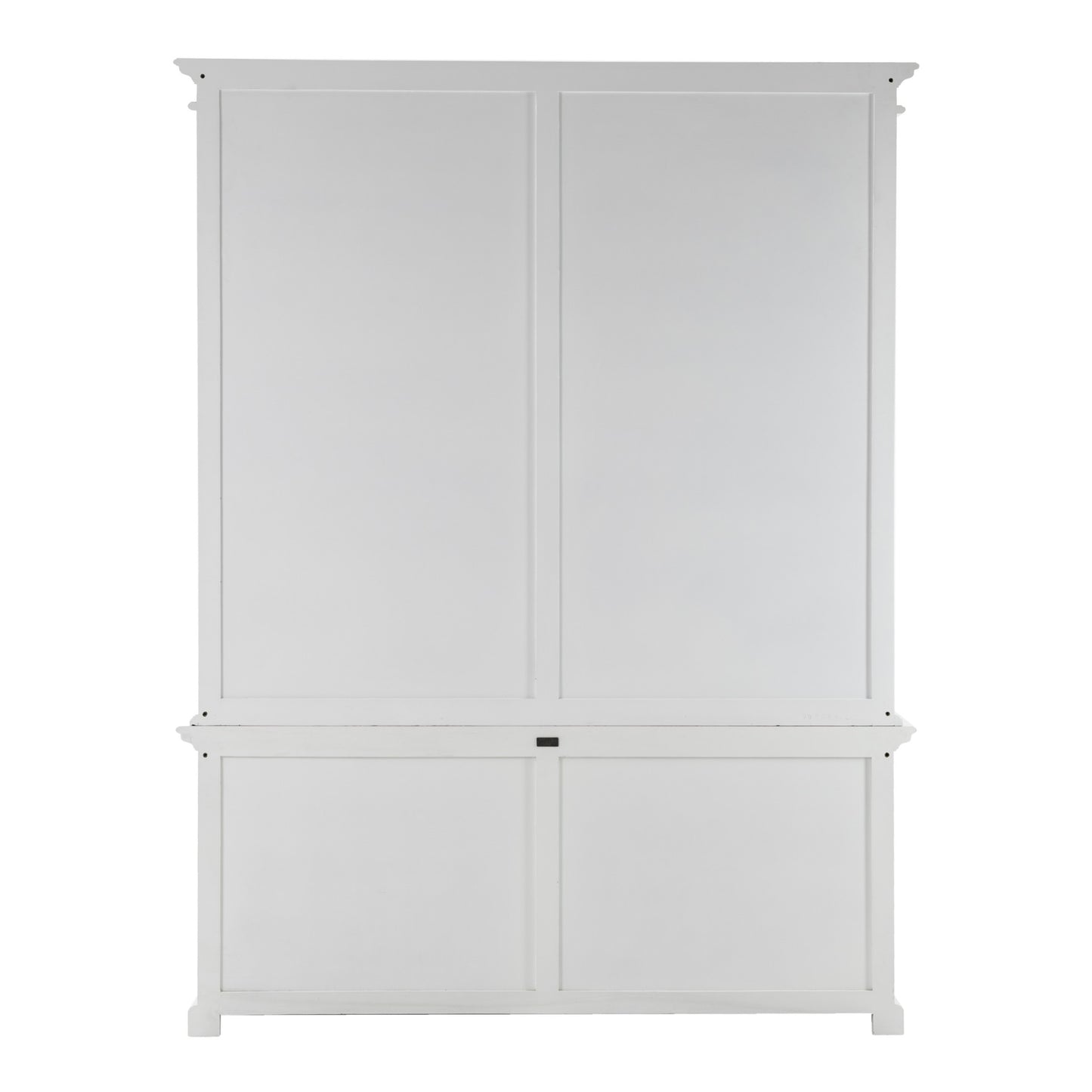 Classic White Double Bay Hutch Unit By Homeroots | Bookcases | Modishstore - 5
