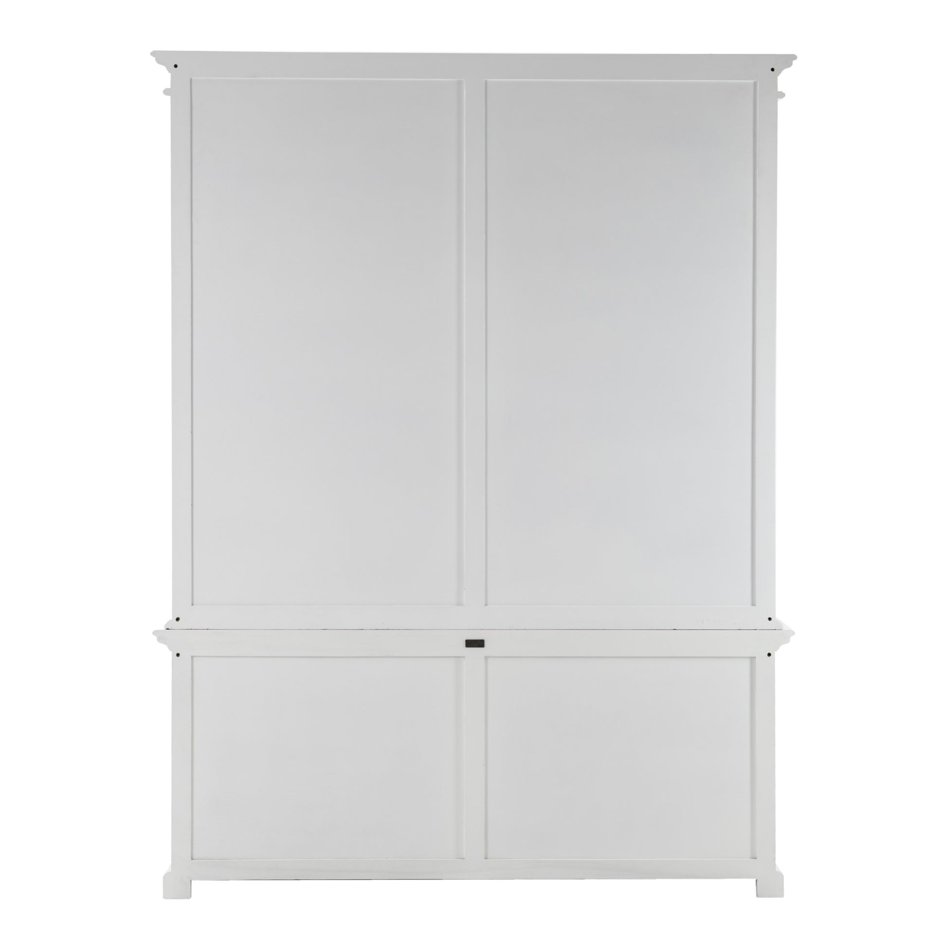 Classic White Double Bay Hutch Unit By Homeroots | Bookcases | Modishstore - 5