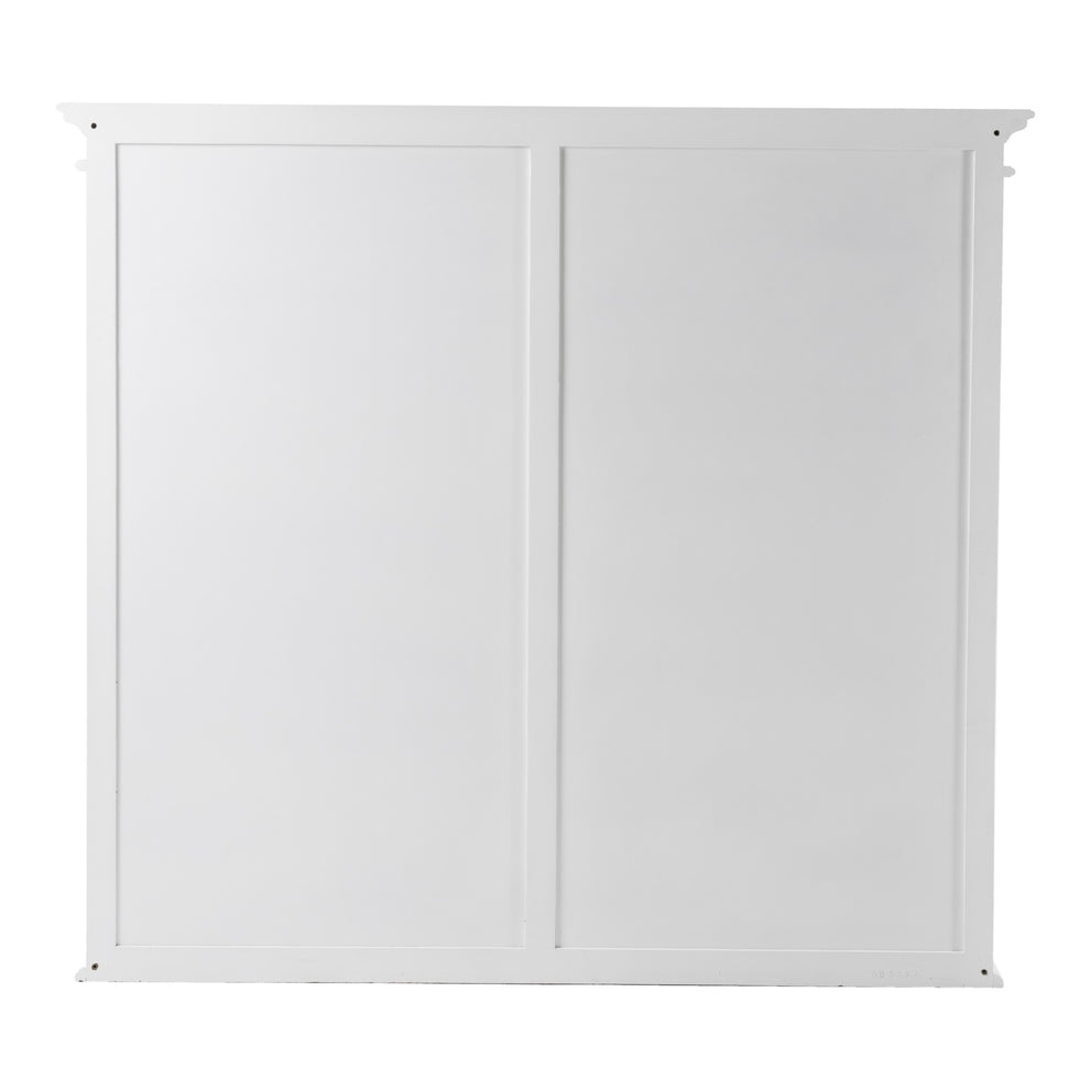 Classic White Double Bay Hutch Unit By Homeroots | Bookcases | Modishstore - 9