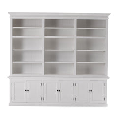 Classic White Triple-Bay Hutch Unit By Homeroots