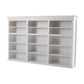 Classic White Triple-Bay Hutch Unit By Homeroots | Bookcases | Modishstore - 7