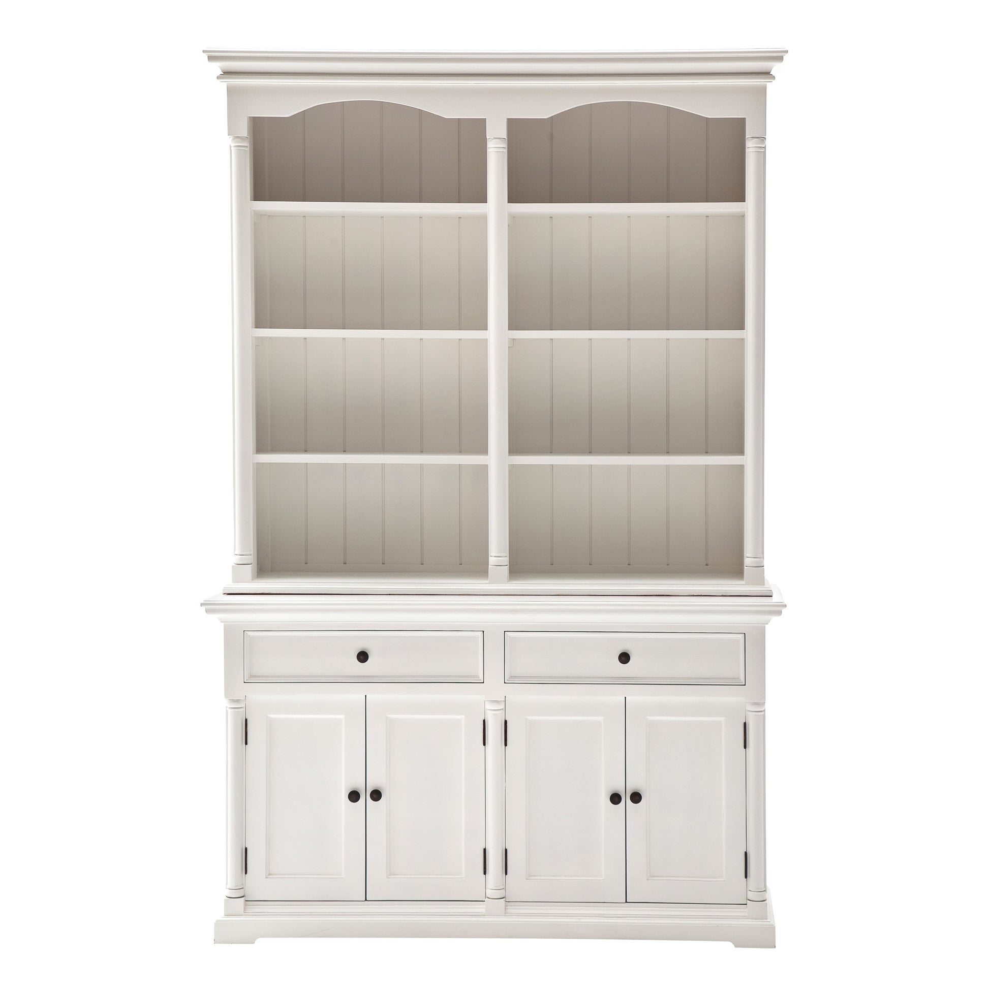 Classic White Hutch Cabinet By Homeroots | Bookcases | Modishstore