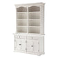 Classic White Hutch Cabinet By Homeroots | Bookcases | Modishstore - 2