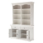 Classic White Hutch Cabinet By Homeroots | Bookcases | Modishstore - 3