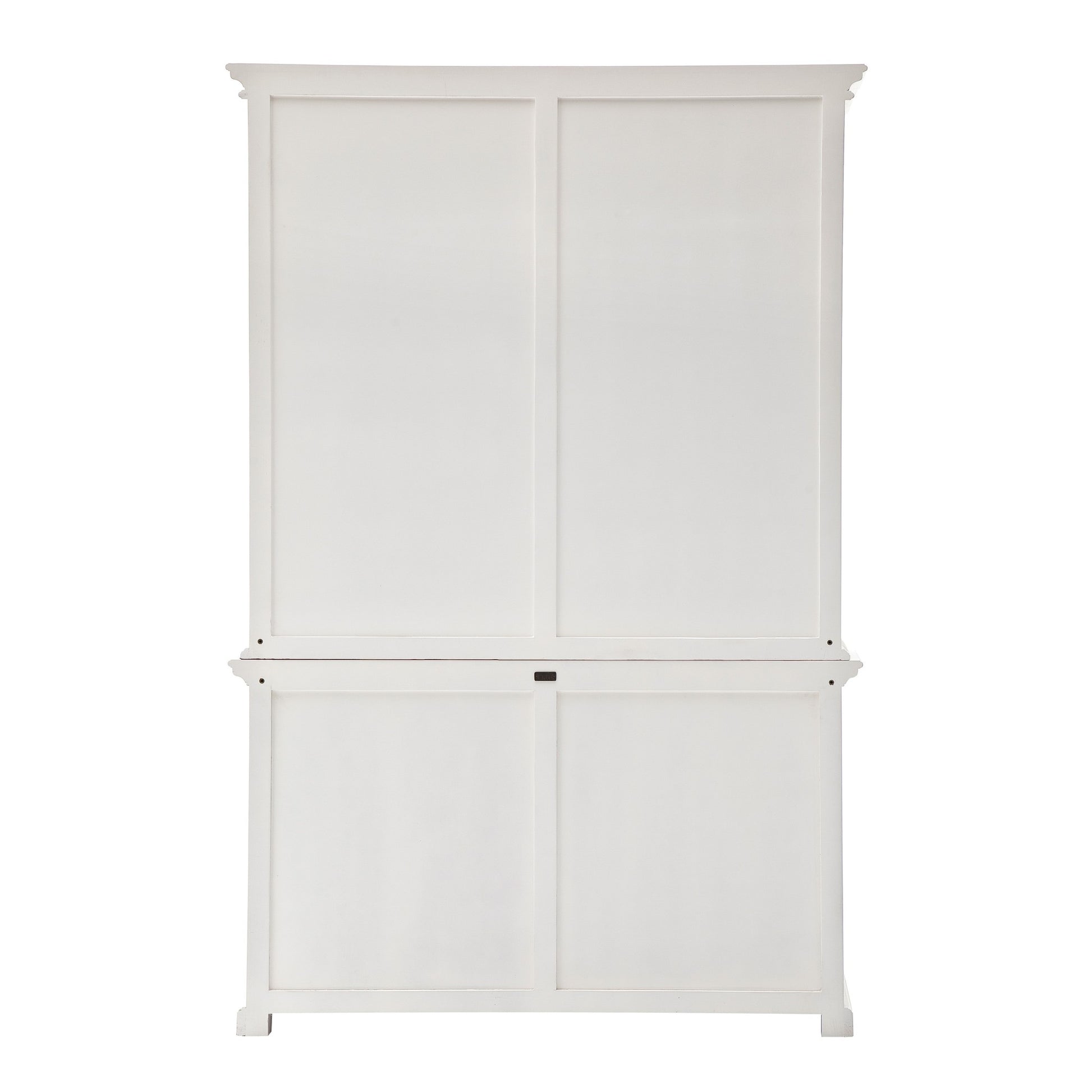 Classic White Hutch Cabinet By Homeroots | Bookcases | Modishstore - 5