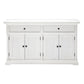 Classic White Hutch Cabinet By Homeroots | Bookcases | Modishstore - 6