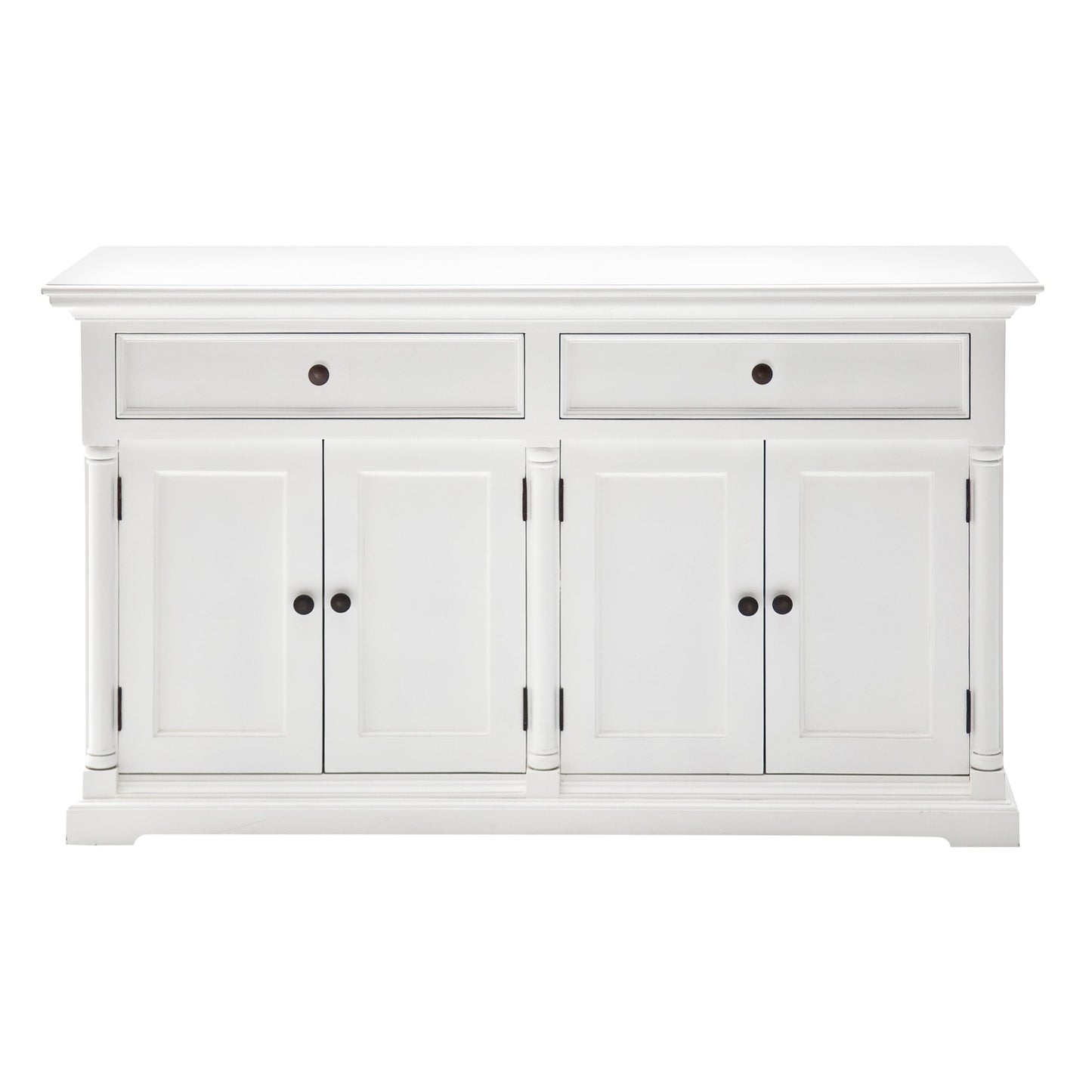 Classic White Hutch Cabinet By Homeroots | Bookcases | Modishstore - 6