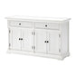 Classic White Hutch Cabinet By Homeroots | Bookcases | Modishstore - 7