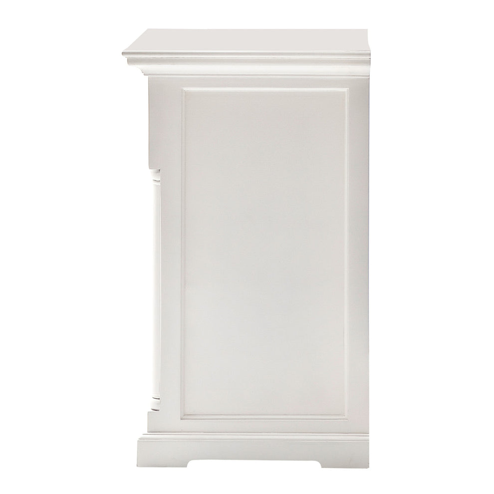 Classic White Hutch Cabinet By Homeroots | Bookcases | Modishstore - 9