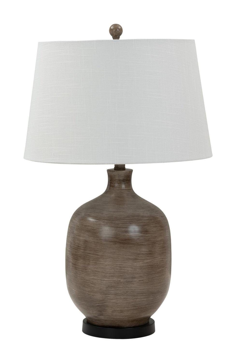 Set of 2 Brown Transitional Table Lamps By Homeroots | Table Lamps | Modishstore - 2