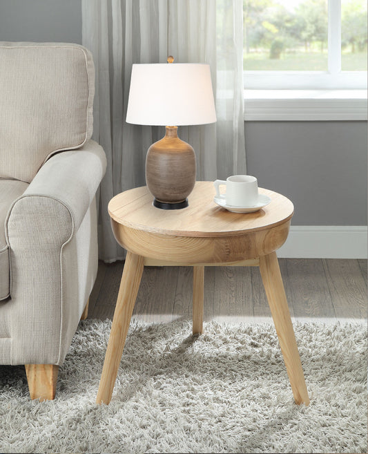 Set of 2 Brown Transitional Table Lamps By Homeroots | Table Lamps | Modishstore