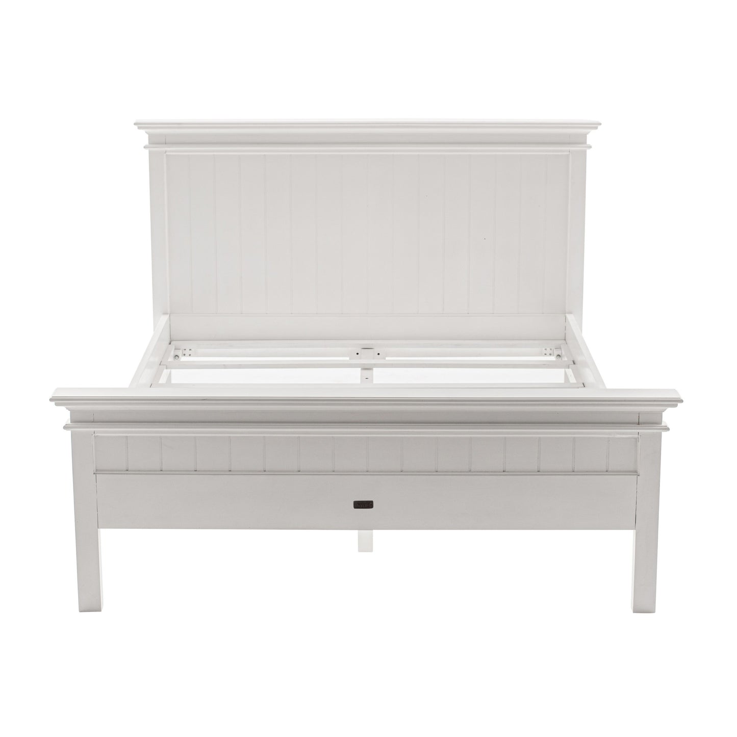 Classic White Panel Queen Size Bed By Homeroots | Beds | Modishstore