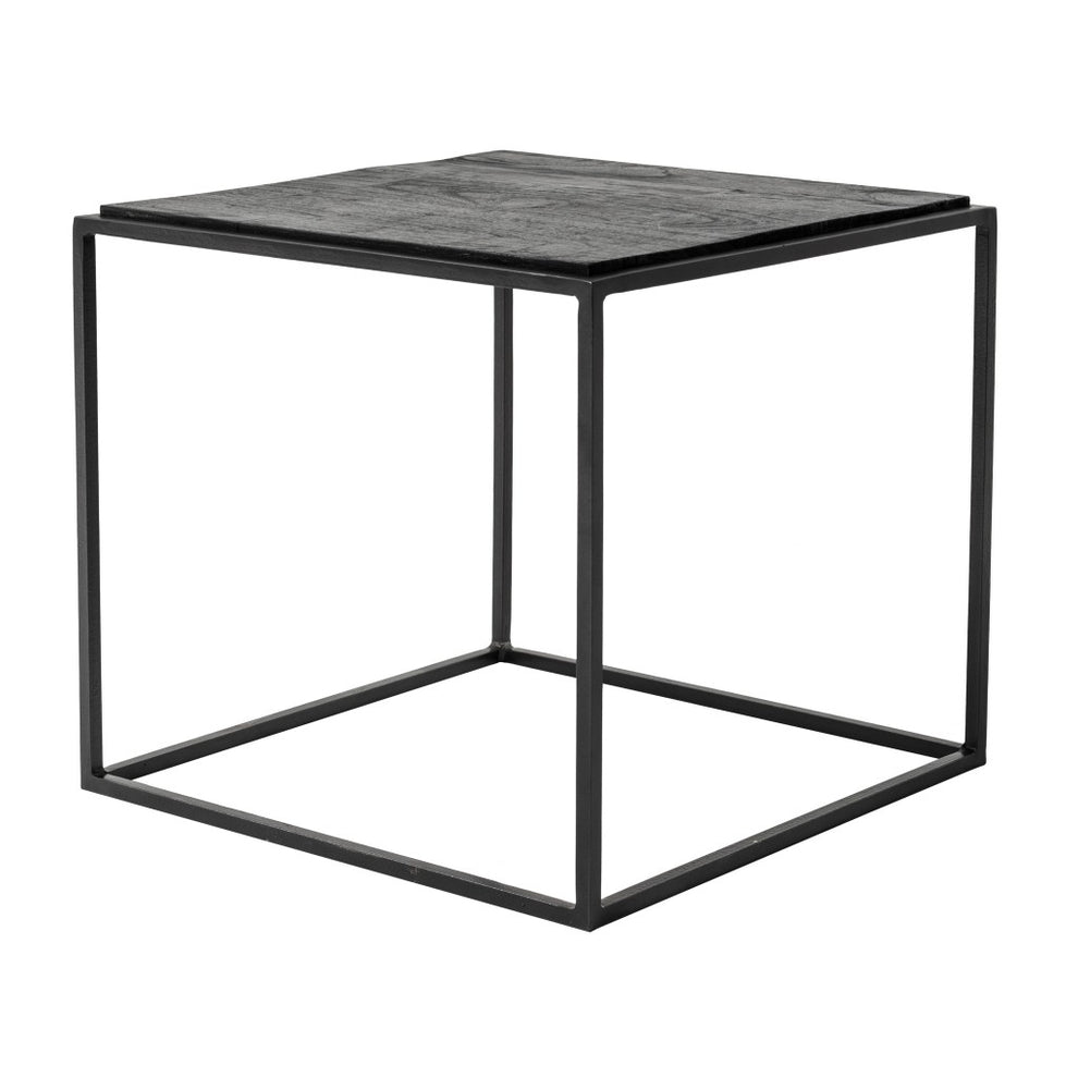 Set of Three Black and Brown Reclaimed Wood And Iron Nested Coffee Tables By Homeroots | Coffee Tables | Modishstore - 9