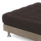 Brown Microfiber/Microsuede Stationary Square Seating Component By Homeroots