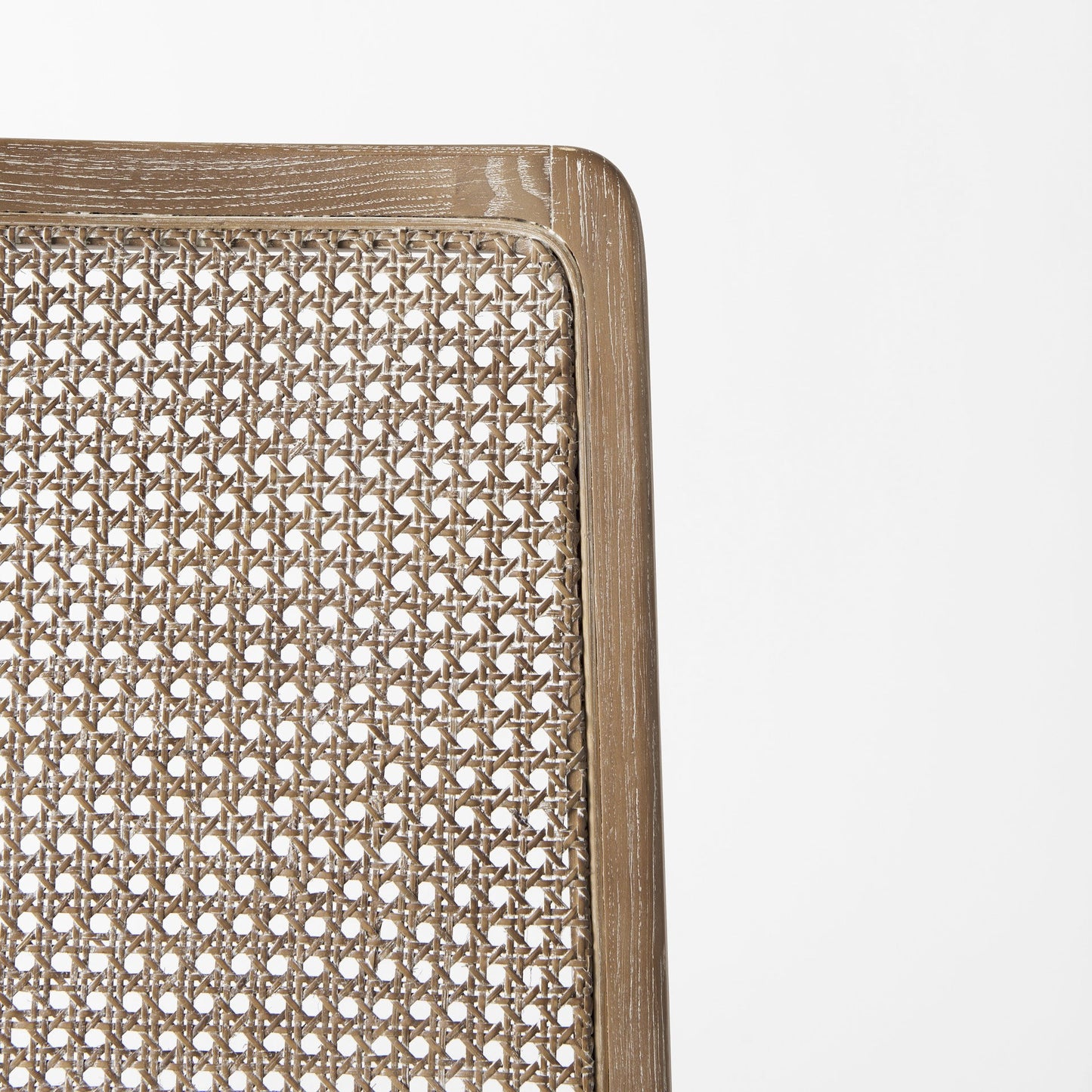 Light Natural And Cream Uholstery And Cane Armless Dining Chair By Homeroots | Dining Chairs | Modishstore - 6