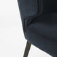 Dark Navy And Black Mid Century Wingback Dining Chair By Homeroots | Dining Chairs | Modishstore - 8
