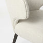 Ivory And Black Mid Century Wingback Dining Chair By Homeroots | Dining Chairs | Modishstore - 7