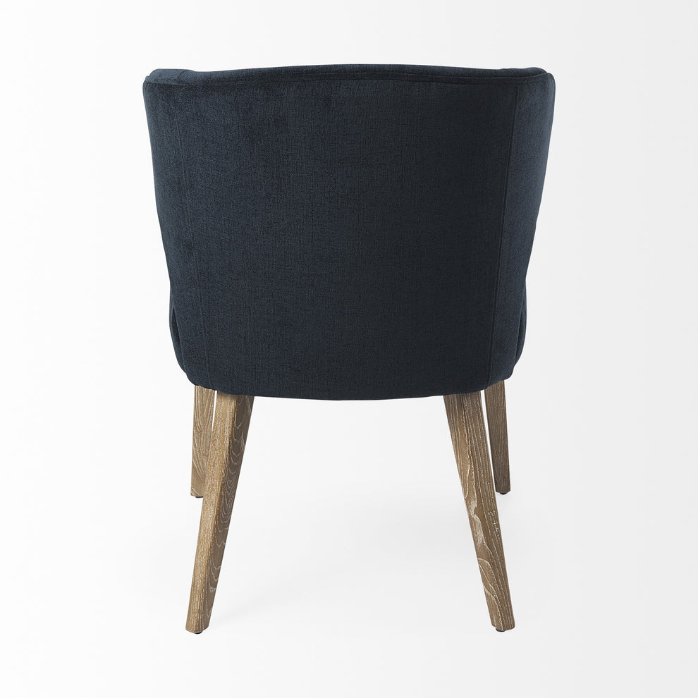 Ivory And Black Mid Century Wingback Dining Chair By Homeroots | Dining Chairs | Modishstore - 13