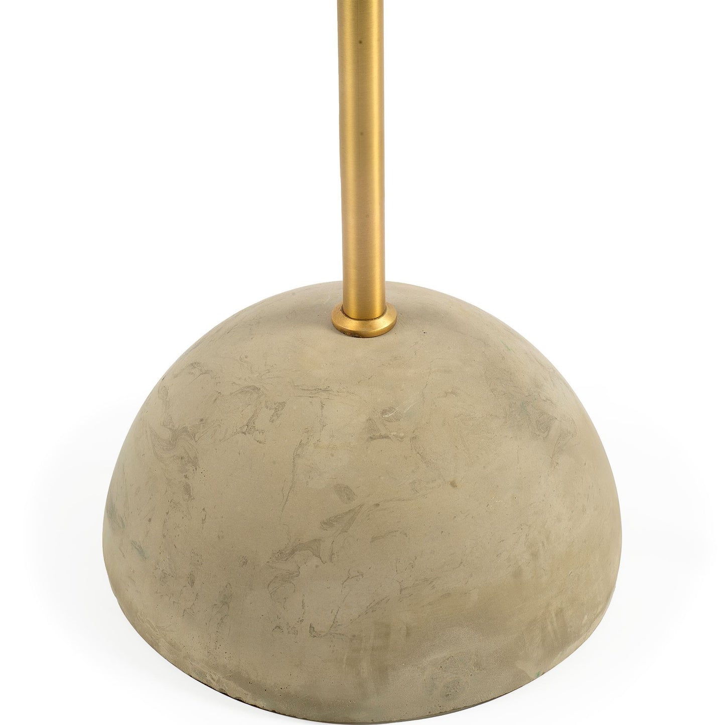 Antiqued Gold Black and Concrete Floor Lamp By Homeroots | Floor Lamps | Modishstore - 4