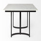 Modern Marble And Metal Dining Table By Homeroots | Dining Tables | Modishstore - 3