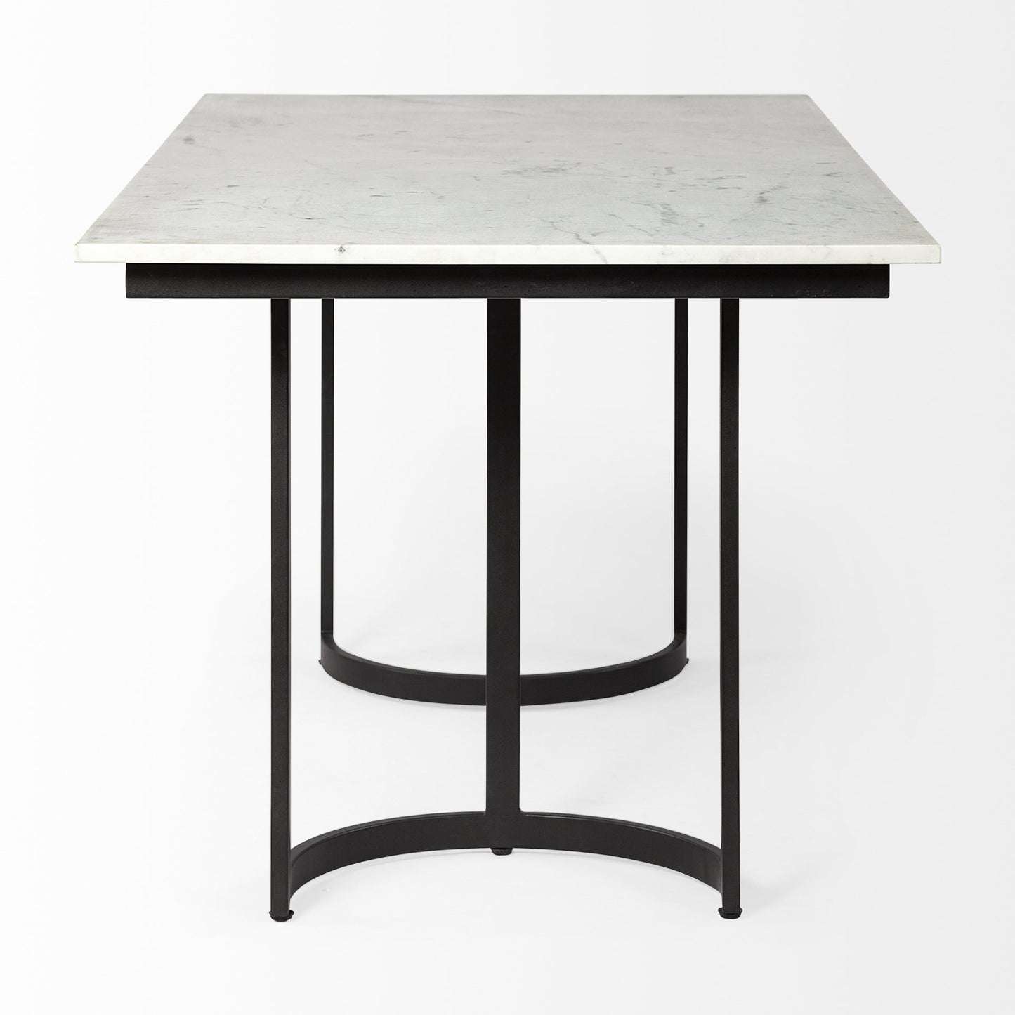 Modern Marble And Metal Dining Table By Homeroots | Dining Tables | Modishstore - 3