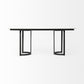 Modern Marble And Metal Dining Table By Homeroots | Dining Tables | Modishstore - 4