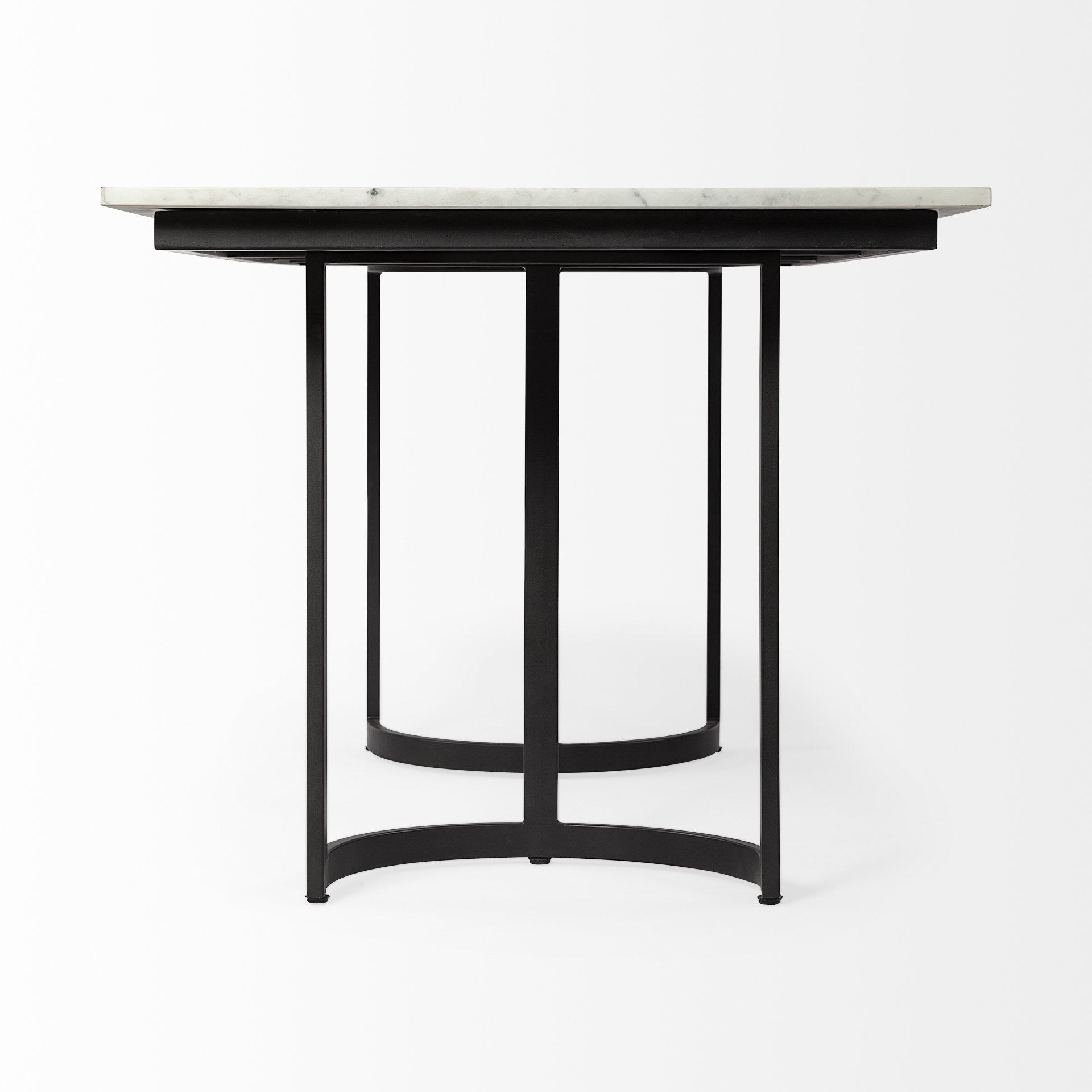 Modern Marble And Metal Dining Table By Homeroots | Dining Tables | Modishstore - 5