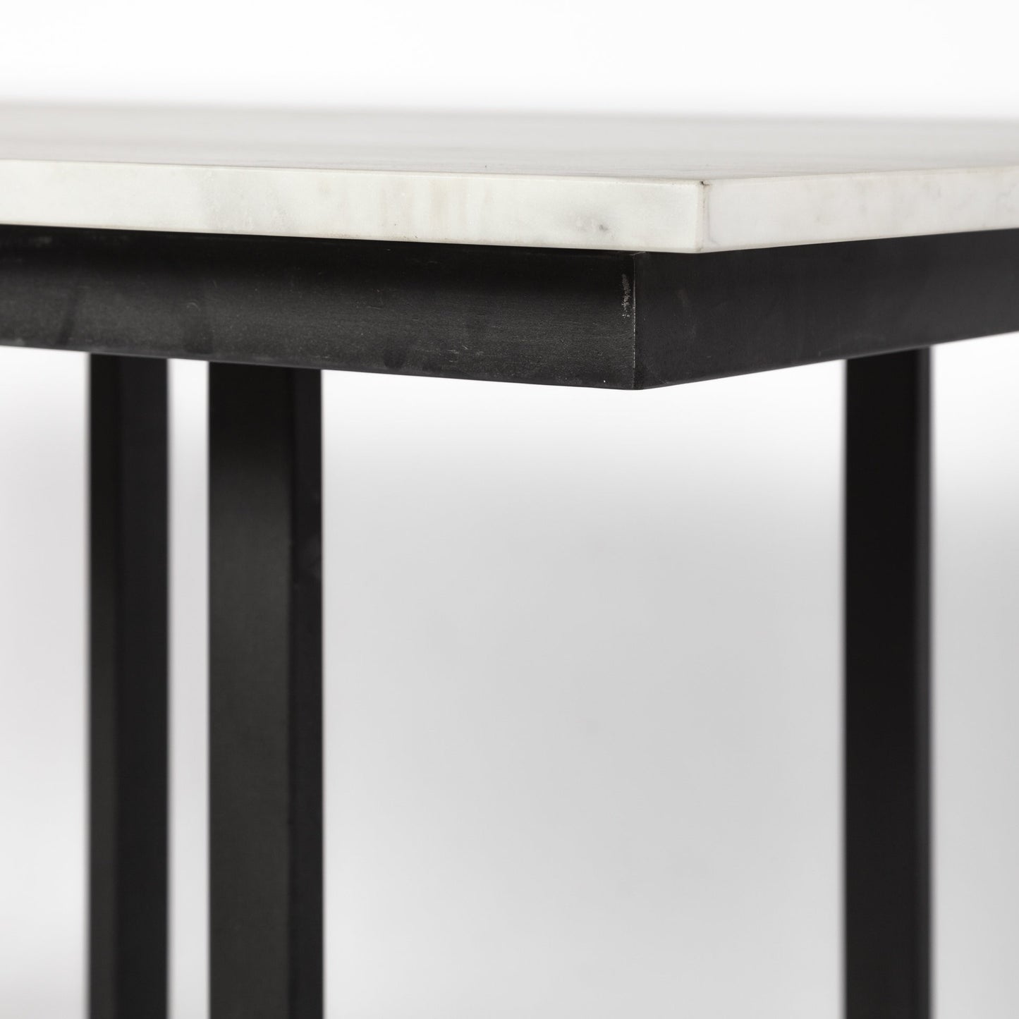 Modern Marble And Metal Dining Table By Homeroots | Dining Tables | Modishstore - 7