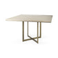 Modern Square Wood And Gold Dining Table By Homeroots | Dining Tables | Modishstore