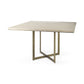 Modern Square Wood And Gold Dining Table By Homeroots | Dining Tables | Modishstore - 2