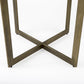Modern Square Wood And Gold Dining Table By Homeroots | Dining Tables | Modishstore - 7